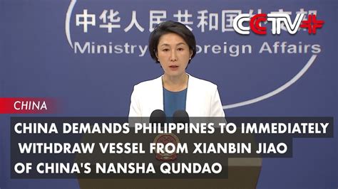 China tells Philippines to 'immediately withdraw' from contested .